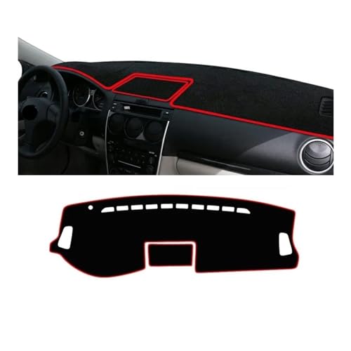 Tapis de tableau de bord Mazda 6 anti-reflet | Tapis de protection anti-UV pour modèle GG 02-07