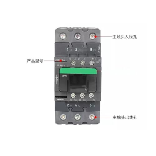 Contacteur électrique LC1D40AMD DC220V pour circuit industriel de puissance 40A - 3