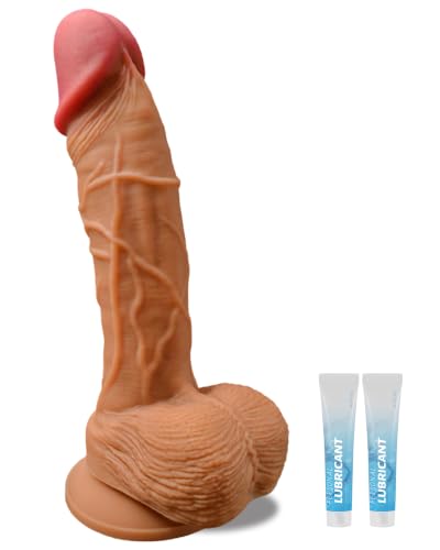 7 Inch Suction Cup G Spot Anal Dildo for Beginner Realistic Dildos Adult Sex Toys for Hands-Free Play Silicone Flexible Dildo Sex Toy with Strong Suction Base for Men Women Couples