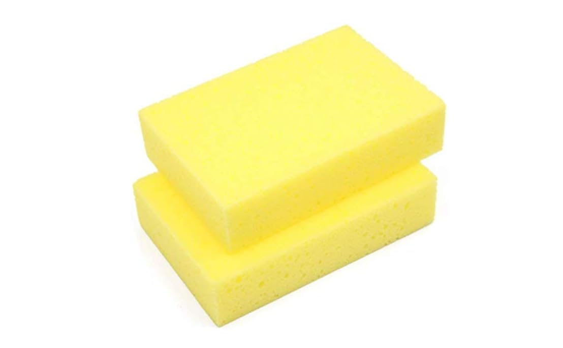 Pack of 2 Microfiber Cleaning Sponges - 3 Inch Rectangle Super Sponge for Effective Cleaning on Sofa Covers, Wood, Glass, and Plastic, Random Color-image-4