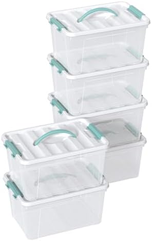 Amazon.com - AnnkkyUS 14 Quart Latching Storage Box with Lids/Handles ...