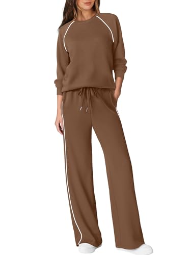 Sampeel Plus Size Women Clothing 2 Piece Lounge Set Fall