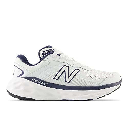 New Balance New Balance Men's Fresh Foam X 840F V1 Walking Shoe, White/Team Navy/White, 10.5 M
