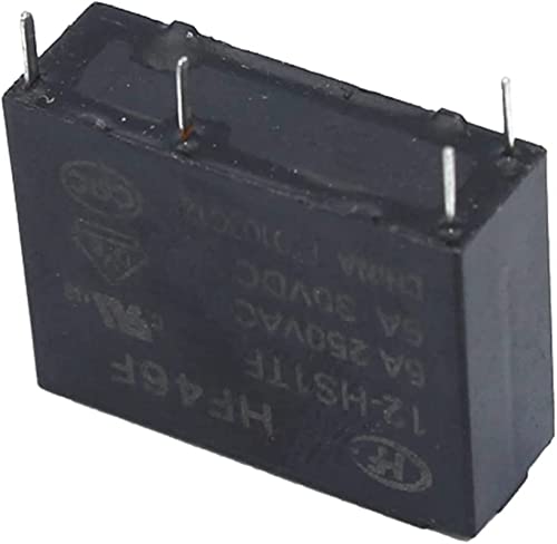 Relé HF46F de potencia mini de 5A y 4 pines con contactos NO para placas electrónicas 2