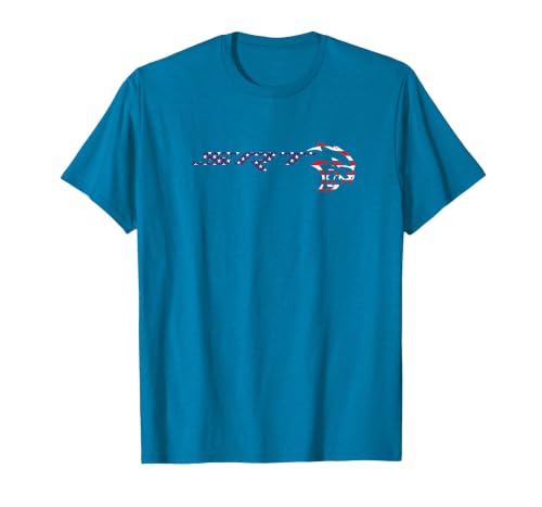 Dodge SRT Hellcat Stars and Stripes T-Shirt, Men, Sapphire Blue, 3X-Large