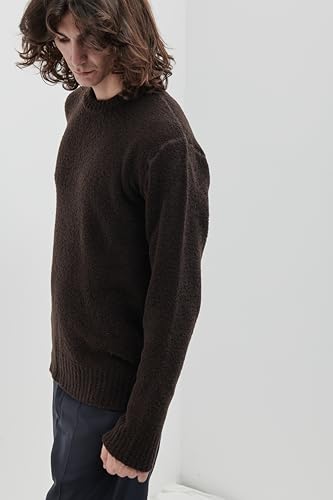 Pull homme col rond Diana Studio maglia effet bouclé vêtement chaud - 5
