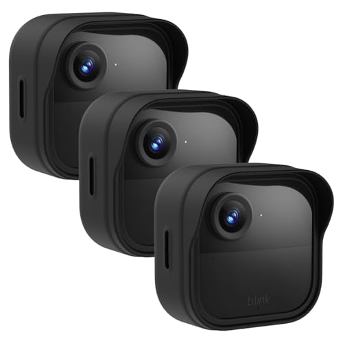 Silicone Case Cover for Blink Outdoor 4/2K+ Weatherproof Silicone Cover Skin Provides Full Camera Protection for All-New Blink Outdoor 4 Home Security Camera (Black)