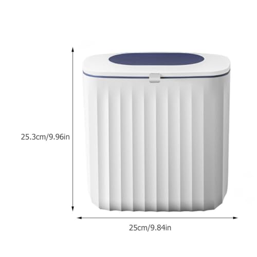 Caneca de basura compacta con tapa corrediza para montaje en pared miniatura 2