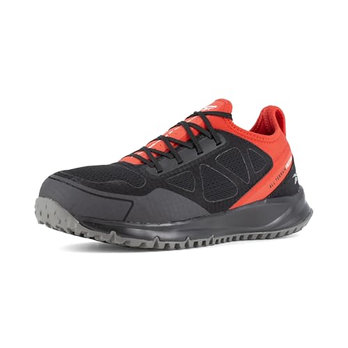 Image of Reebok Work Mens All Terrain Slip Resistant Steel Toe Work Safety Shoes Casual - Black