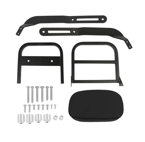Porte-bagages moto en acier robuste avec sissy bar Eliminator