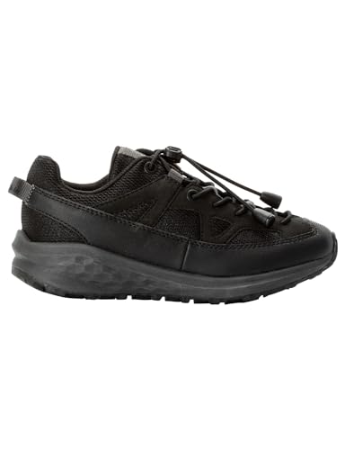 Jack Wolfskin Unisex Kinder Villi Low Sneaker, Schwarz, 38 EU