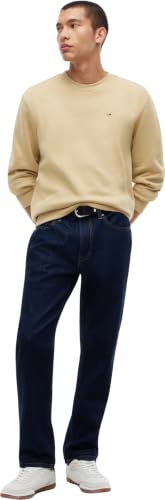 Tommy Jeans Herren TJM Reg S Flag Crew Dm0Dm20741 Pullover Sweatshirt, Beige (Sandy Beige), S – Ansicht 6
