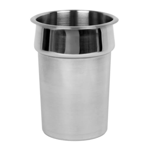 A-to-Z Supply SLIP003 Inset Pan, 7 Quart, 9-1/2" Dia., x 8-1/4"H, Mirror-Polished Exterior and Satin Finish Interior, Stainless Steel