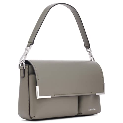 Image of Calvin Klein Women's Mica Organizational Flap Demi Shoulder Bag & Crossbody