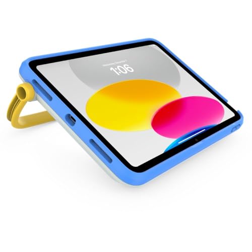 OtterBox EasyGrab Schutzhülle für iPad (A16) und iPad der 10. Generation (nur für Kinder, nie blau (blau), ohne Bildschirm, langlebig… – Ansicht 6
