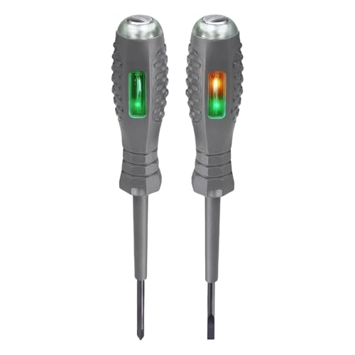 Tournevis Testeur De Tension, 2pièces Détecteur de Tension sans Cont-act, 2 en 1 Tournevis...