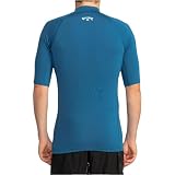 BILLABONG Męska koszulka Surf SS Logo Rash Guard, niebieska, XL, niebieski, XL