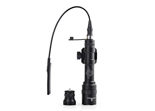 Night Evolution M600U Lampe Tactique Airsoft LED, 450lm Lampe Militaire, avec Interrupteur de Pression et Rail de Montage Picatinny NE04025(Noir) Cover