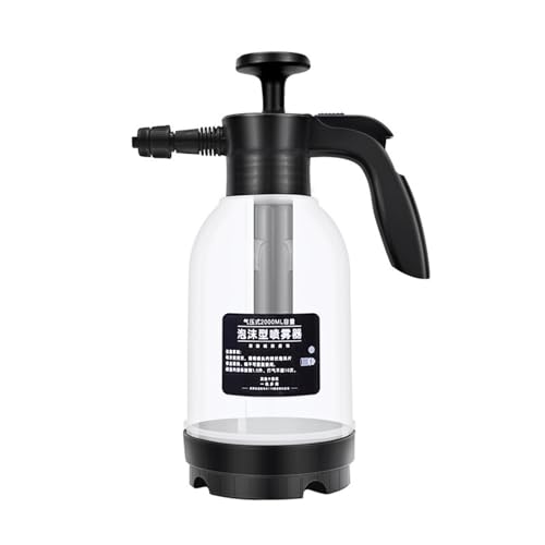 Zibeem Pulverizador de Espuma para Lavado de Autos,Spray De Limpieza A Presión De 2 litros De Mano | Botella De Rociado Manual para Plantas - para Jardín Patio Trasero Baño De Mascotas Y Limpieza