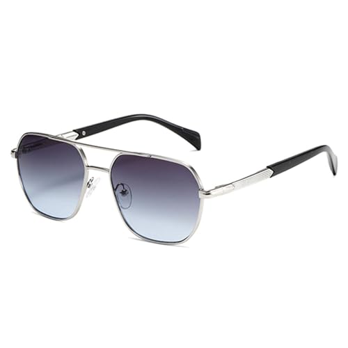Lunettes de soleil carrées tendance pour femmes et hommes avec verres dégradés UV400