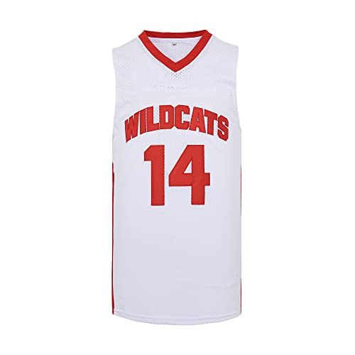 Amazon.com: Mens Wildcats High School Jersey,14 Troy Bolton