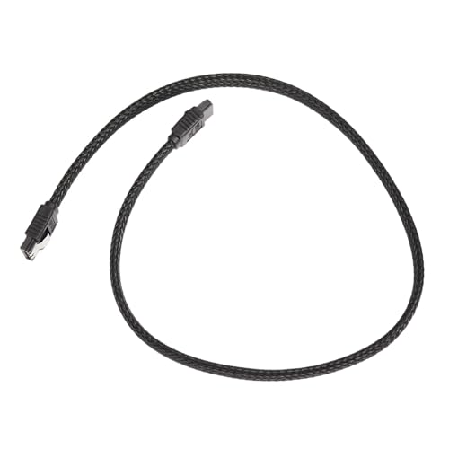 Cable de datos SATA 3.0 50 cm con funda de nylon negro miniatura 5