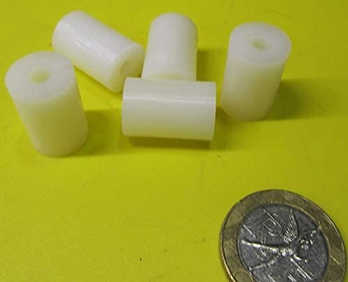 Natural Nylon Spacer Unthreaded No 8 Screw Size x .500" OD x .166" ID x .750" Length 200 Pcs