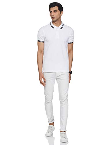 Image of Amazon Brand - Symbol Men's Cotton Rich Solid Polo Tshirt | Collar Tshirts | Half Sleeves | Plain-Regular Fit (Available in Plus Sizes and Combo Pack of 2)
