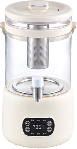 3L Glass Electric Kettle with Touchscreen – Adjustable 40–90°C Temperature, 24-Hour Heat Retention, High Borosilicate Glass Body with Detachable Tea Infuser for Brewing