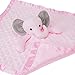 Pro Goleem Elephant Security Blanket Twin Baby Gifts Baby Snuggle Toy Lovey for Infant Girls Soft Lovie Pink, 2 Pack