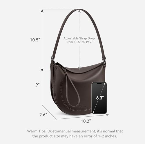 BOSTANTEN Shoulder Bag for Women Trendy Crossbody Purses Vegan Leather Handbag With Adjustable Strap3