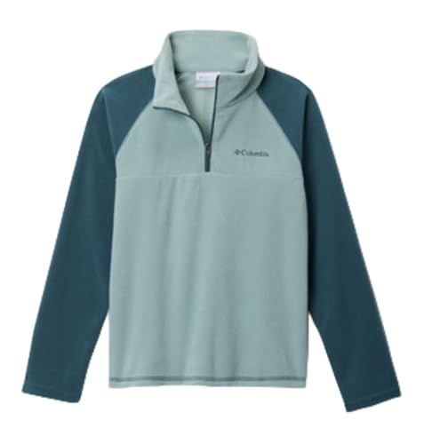 Columbia Youth Glacial Half Zip, Crushed Blue/Everblue, XX-Small