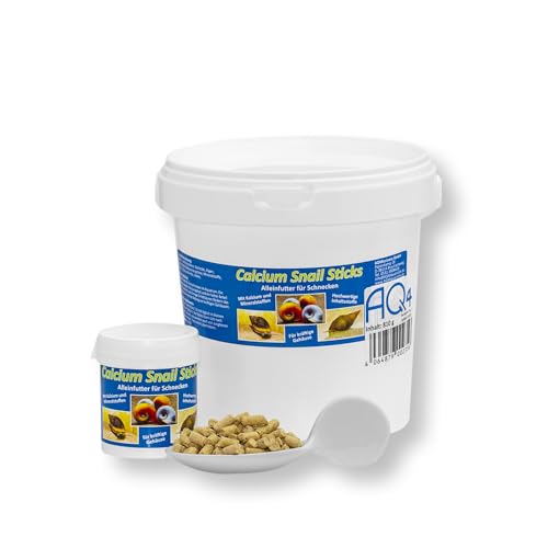Calcium Snail Sticks - Futtersticks für Schnecken als Alleinfutter mit Kalzium und Vitaminen für kräftige Schneckenhäuser, 45g