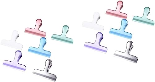 SDGBCXD Carpetas, 6 Clips for Notas, Clips for marcar Notas, Clips for Dibujar, Clips de Sellado, Clips de Sellado, Clip sellador, sellador de Bolsas(7.7X6.3cm)