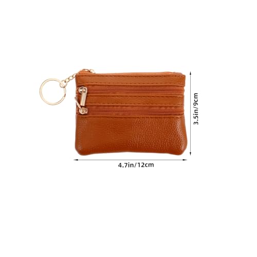 Ladies Small Wallet Zipper Coin Pouch Compact Pu Leather Wallet for Women Multifunctional Key Holder Easy to Carry for Cards and Coins Soft2