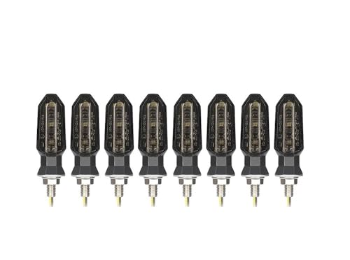 Clignotants à LED moto étanches avec fixation universelle 8 mm
