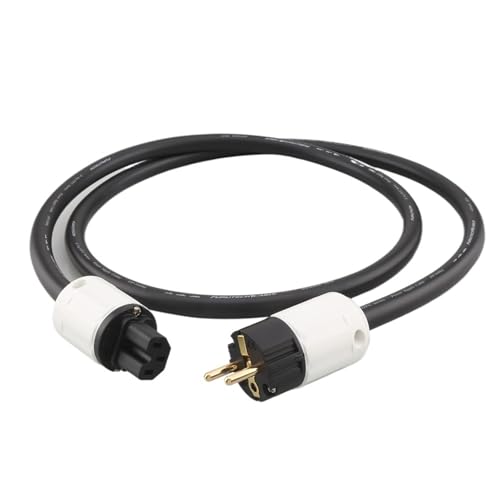 HiFi 314Ag Power Cable line Power Cord with Oyaide P-320E EU Plug AC Cable HiFi Vinshle(US Version,2m)