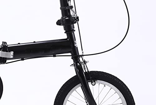 Bicicleta plegable urbana de 14 y 16 pulgadas en varios colores con piñón fijo para adultos 6