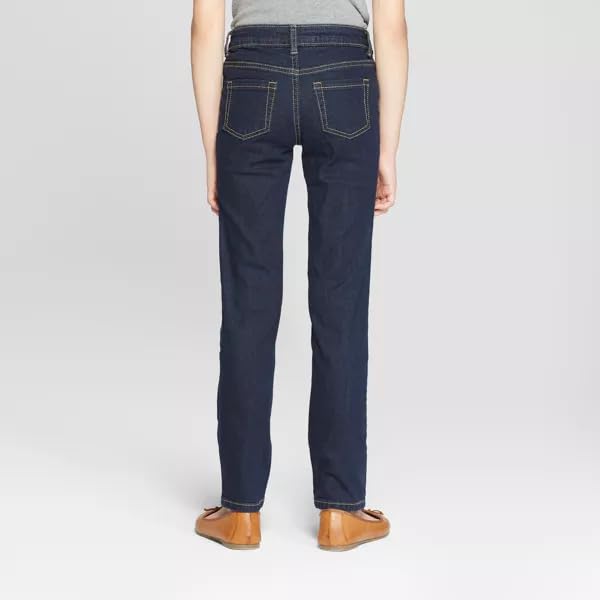Cat & Jack Girls' Mid-Rise Straight Jeans -2