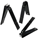 Manicure Set Nail Clippers Kit Professional Stainless Steel Nail Care Tools with Leather Travel Case 10 in 1 Black - Image 4