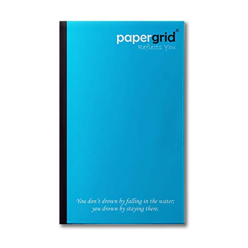 Image of papergrid Notebook - Cut Size Book (27.2 cm x 16.7 cm), Single Line, 160 Pages, Soft Cover - Pack of 6