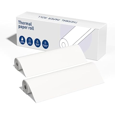 Betife US Letter Thermal Printer Paper 2 Roll, 8.5 inches Compatible with Phomemo M832, M834, M835, A80, MT810 and Other Portable Thermal Printers (2 Rolls | 8.5''x27') Cover
