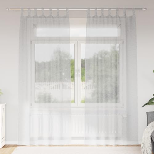 Rideaux gris clair 140 x 225 cm en polyester durable de haute qualité