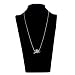 HUAN XUN Stainless Steel Word Charm Pendant Necklace, Joy
