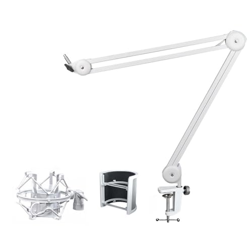 Support de microphone de bureau avec bras rotatif pour libérer l'espace - 3
