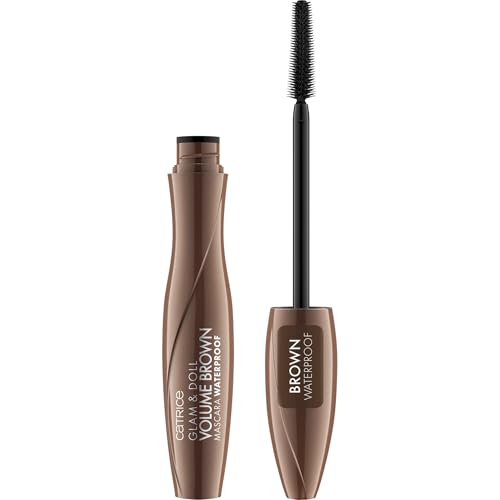 Catrice Cosmetics Glam & Doll Volume Brown Mascara Vattenfast, Volumizing, Defining, Lengthening, Matte, 10ml