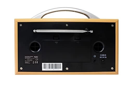 XORO DAB 250IR - tragbares DAB+/FM/Internetradio mit WLAN, Bluetooth, Spotify Connect, Podcast, 2.4 Zoll Farbdisplay, Weckfunktion, APP-Steuerung, Teleskopantenne