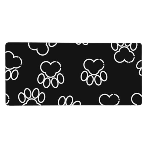 Tapis de souris grand format antidérapant 40 x 90 cm pour ordinateur de bureau et portable