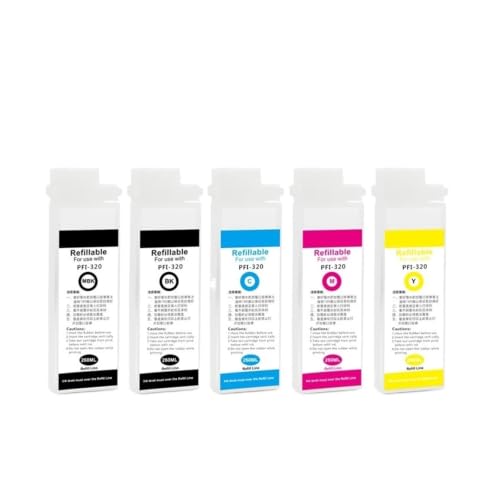 PFI-320 cartouche rechargeable vide 5 couleurs pour réduire vos coûts d'impression