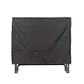 Shelter, Medium SLRCD-M Deluxe Weather Protective Firewood Storage Cover, Fits SLRM Log Rack, Heavy-Duty Zippers for Easy Access w/Grommets for tie (48" x 21" x 38"), Black